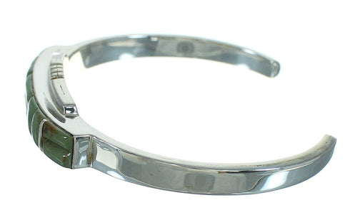 Southwestern Turquoise Sterling Silver Cuff Bracelet AX78281
